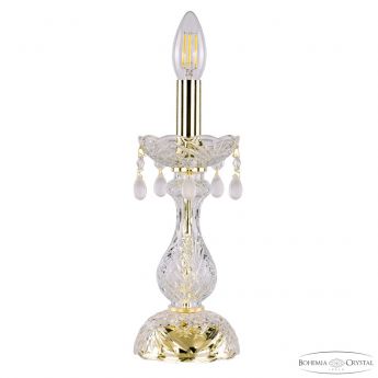 Настольная лампа хрустальная 112L/1-27 G V0300 Bohemia Ivele Crystal
