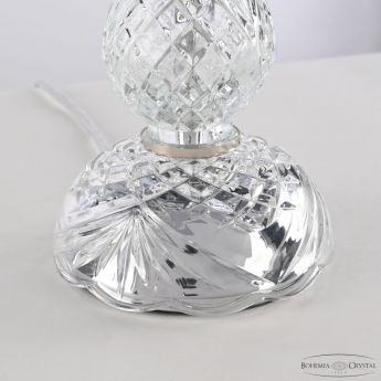 Настольная лампа хрустальная 107L/1-27 Ni Bohemia Ivele Crystal
