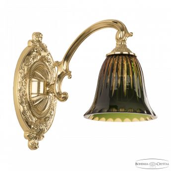 Бра бронзовые 7209B10/1/175 G P2 D Amber-Green/H-1K Bohemia Ivele Crystal