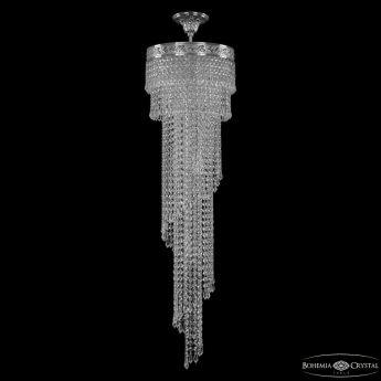 Люстра спираль хрустальная 83111/30IV-100 Ni Bohemia Ivele Crystal