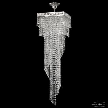 Люстра спираль хрустальная 83112/30IV-100 Ni Bohemia Ivele Crystal