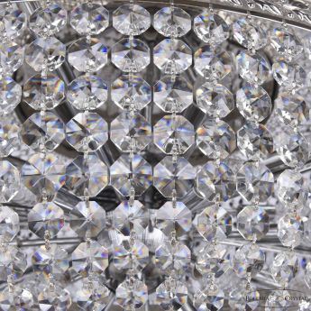 Люстра спираль хрустальная 83211/80IV-250 Ni Bohemia Ivele Crystal
