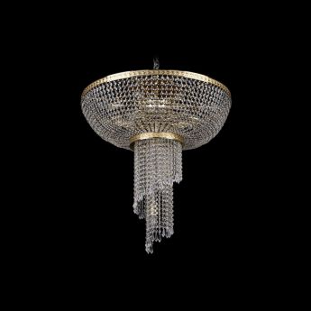 Каскадная люстра спираль хрустальная 83231/75IV-65 G Bohemia Ivele Crystal