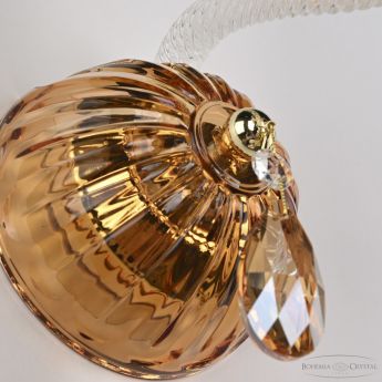 Бра с цветным хрусталём 5413B/1/165 G Amber/M-1H K721 Bohemia Ivele Crystal