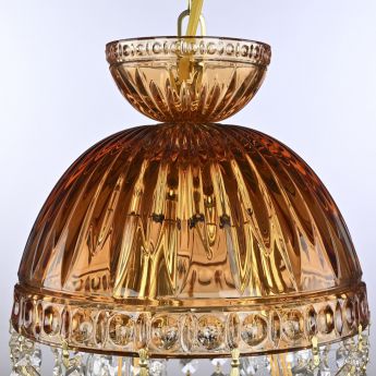 Подвесной светильник с цветным хрусталём 5478/22 G Amber/M-1G K721 Bohemia Ivele Crystal