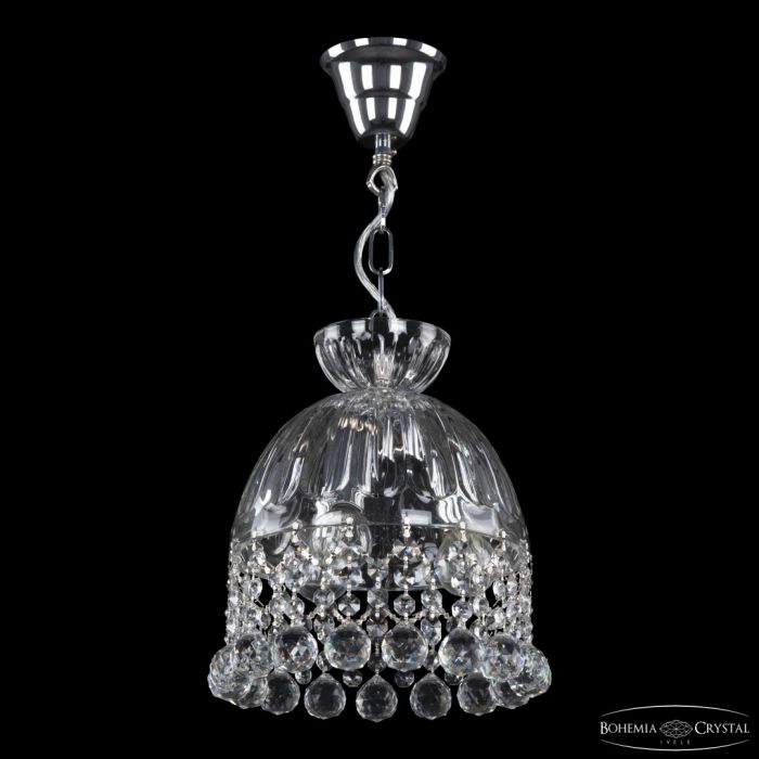 Подвесной светильник с цветным хрусталём 5478/22 Ni Clear/M-1H Balls Bohemia Ivele Crystal