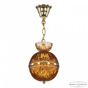 Подвесной светильник с цветным хрусталём 5480/17 G Amber/M-1G Bohemia Ivele Crystal