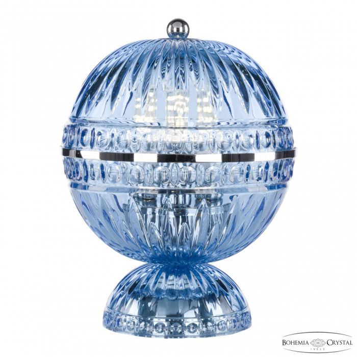 Подвесной светильник с цветным хрусталём 5480L/17 Ni Aquamarine/M-1G Bohemia Ivele Crystal