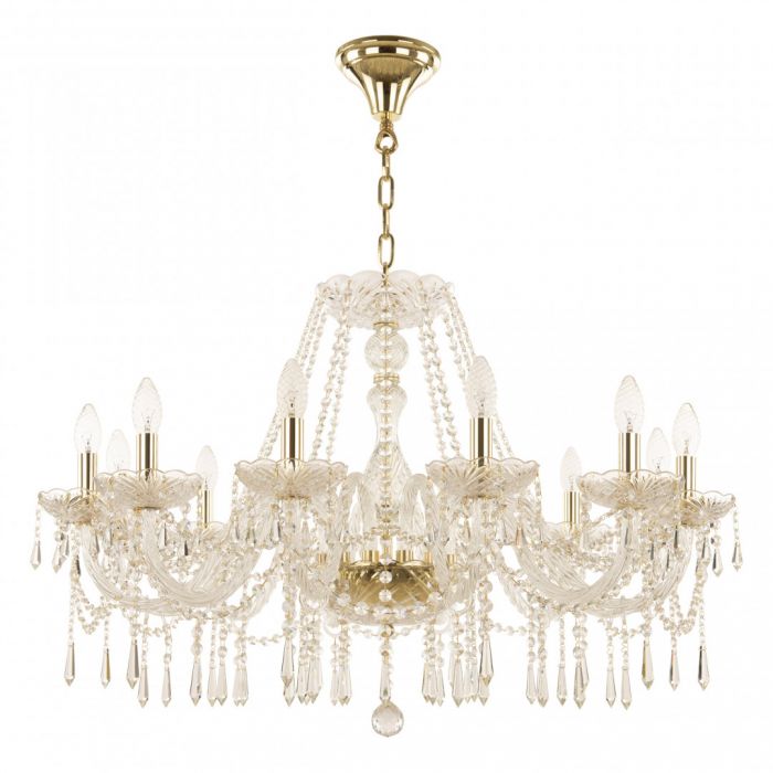 Люстра хрустальная 104/12/300 G Bohemia Ivele Crystal