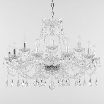 Люстра хрустальная 107/10+5/300 Ni Bohemia Ivele Crystal