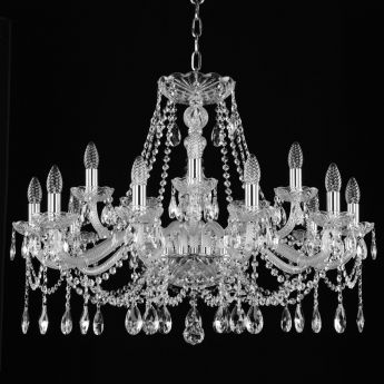 Люстра хрустальная 107/10+5/300 Ni Bohemia Ivele Crystal