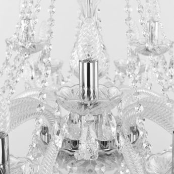 Люстра хрустальная 107/10+5/300 Ni Bohemia Ivele Crystal