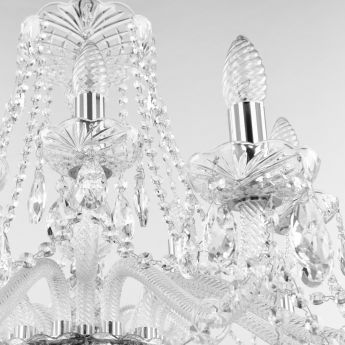 Люстра хрустальная 107/10+5/300 Ni Bohemia Ivele Crystal