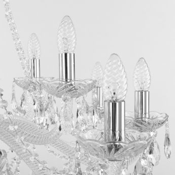 Люстра хрустальная 107/10+5/300 Ni Bohemia Ivele Crystal