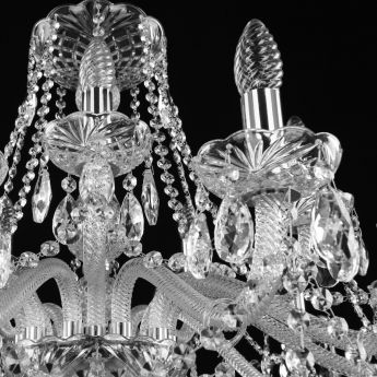 Люстра хрустальная 107/10+5/300 Ni Bohemia Ivele Crystal