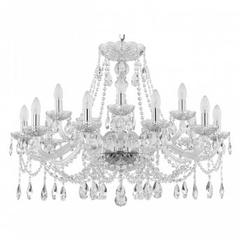 Люстра хрустальная 107/10+5/300 Ni Bohemia Ivele Crystal