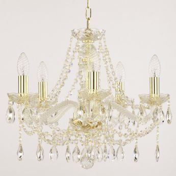 Люстра хрустальная 107/5/165 G Bohemia Ivele Crystal