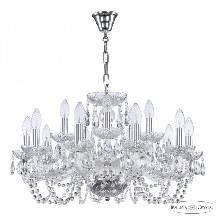 Люстра хрустальная 119/10+5/240 Ni Bohemia Ivele Crystal