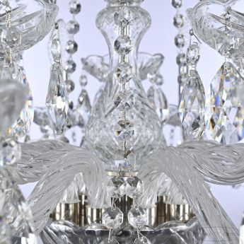 Люстра хрустальная 119/10+5/240 Ni Bohemia Ivele Crystal