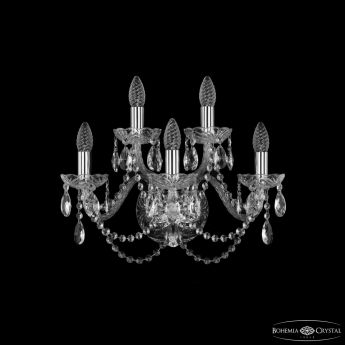 Бра хрустальные 1402B/3+2/160 Ni Bohemia Ivele Crystal