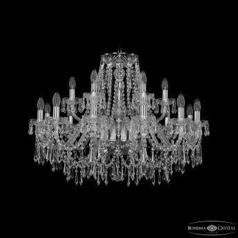 Люстра хрустальная 1403/12+6/300 Ni Bohemia Ivele Crystal