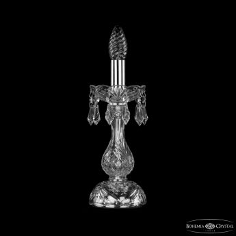 Настольная лампа хрустальная 1403L/1-27 Ni Bohemia Ivele Crystal