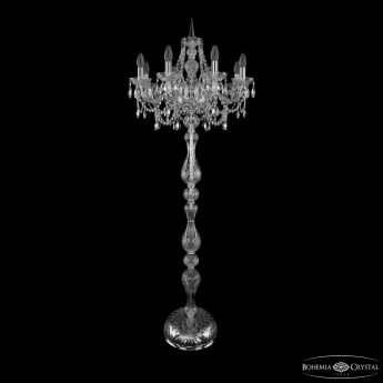 Торшер хрустальный 1411T1/8/195-165 Ni Bohemia Ivele Crystal