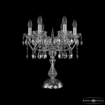 Настольная лампа хрустальная 1413L/6/141-47 Ni Bohemia Ivele Crystal