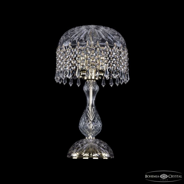 Настольная лампа хрустальная 14781L1/25 G Drops Bohemia Ivele Crystal