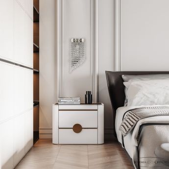 Бра хрустальные 83401BL/15IV-33 Ni Drops Bohemia Ivele Crystal