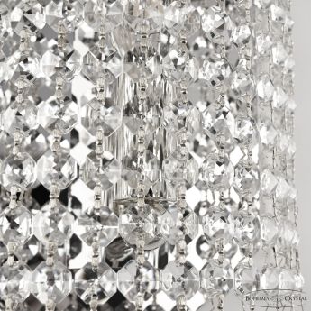 Бра хрустальные 83401BL/15IV-33 Ni R Bohemia Ivele Crystal