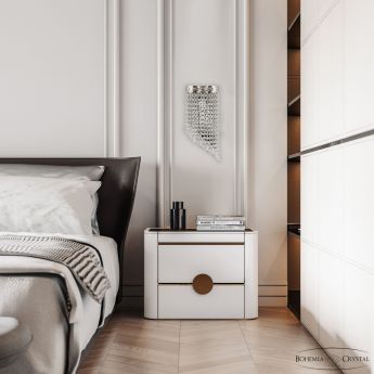 Бра хрустальные 83401BR/15IV-33 Ni Drops Bohemia Ivele Crystal