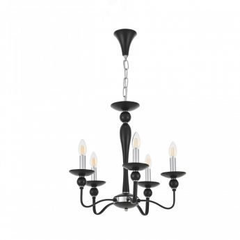 Люстра 820201.1.5.140.U.E14 Bk.Cr Arte Milano