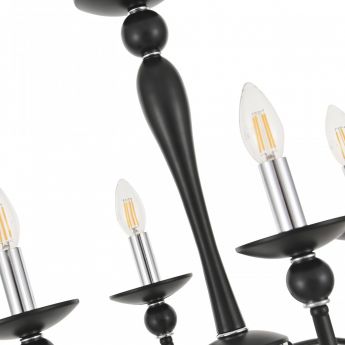 Люстра 820201.1.5.140.U.E14 Bk.Cr Arte Milano