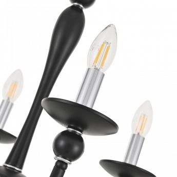 Люстра 820201.1.5.140.U.E14 Bk.Cr Arte Milano