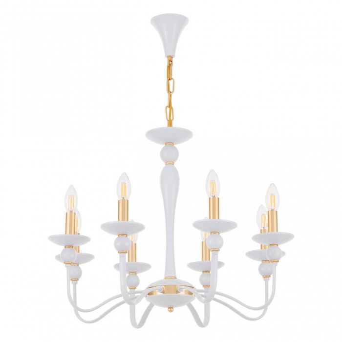 Люстра 820201.1.8.200.U.E14 Wh.Gd Arte Milano