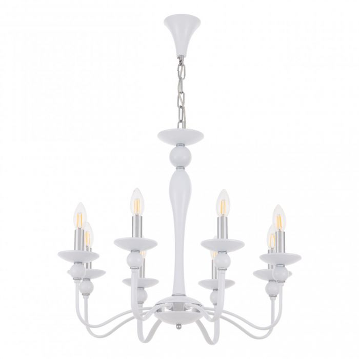 Люстра 820201.1.8.200.U.E14 Wh.Cr Arte Milano