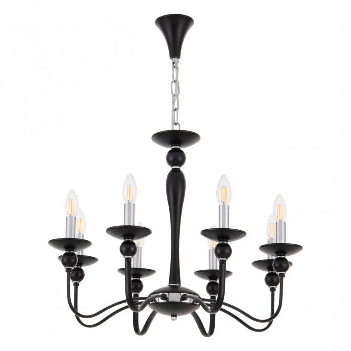 Люстра 820201.1.8.200.U.E14 Bk.Cr Arte Milano