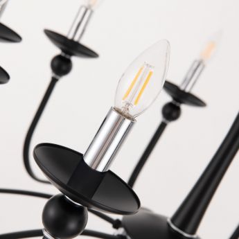 Люстра 820201.1.8.200.U.E14 Bk.Cr Arte Milano