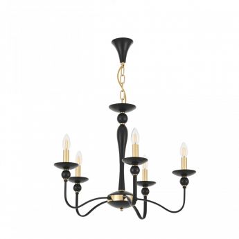 Люстра 820201.1.5.200.U.E14 Bk.Gd Arte Milano