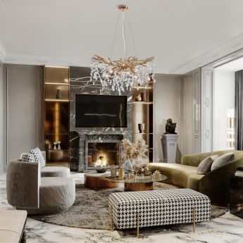 Люстра в виде веточек 230110.760.10.E14.D GD Arte Milano