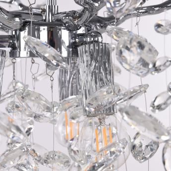 Люстра в виде веточек 230111.360.3.E14.D CR Arte Milano