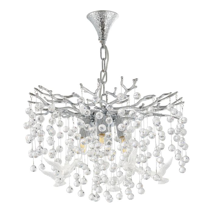 Люстра в виде веточек 230115.480.6.E14.F2 CR BRD-Clear Arte Milano