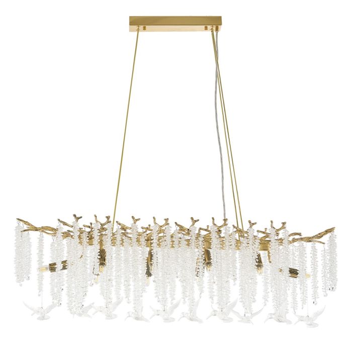 Люстра в виде веточек 230210.1000.10.E14.A2 GB BRD-CLEAR Arte Milano