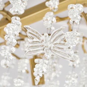 Люстра в виде веточек 230210.700.6.E14.B1 FB BUT-Clear Arte Milano