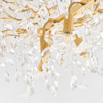 Люстра в виде веточек 230210.700.6.E14.D2 GD BUT-Clear Arte Milano