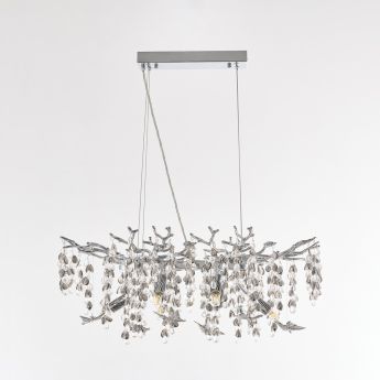 Люстра в виде веточек 230210.700.6.E14.H3 CB Clear-Smoky BUT-Smoky Arte Milano