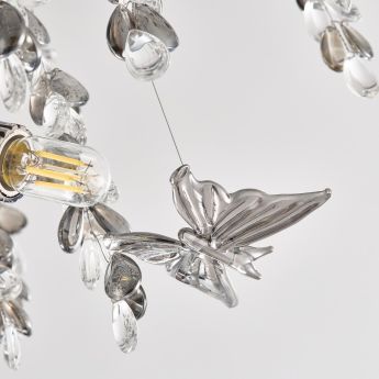 Люстра в виде веточек 230210.700.6.E14.H3 CB Clear-Smoky BUT-Smoky Arte Milano