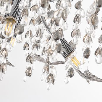 Люстра в виде веточек 230210.700.6.E14.H3 CB Clear-Smoky BUT-Smoky Arte Milano
