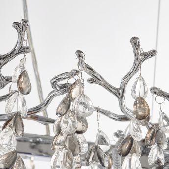 Люстра в виде веточек 230210.700.6.E14.H3 CB Clear-Smoky BUT-Smoky Arte Milano